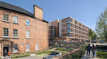 Artist's impression of the proposed hotel at the former Westgate station site in Wakefield